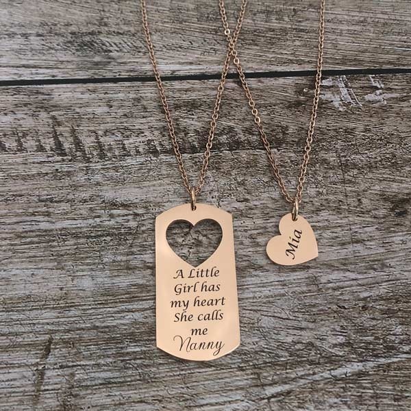 Nanny necklace gold deals