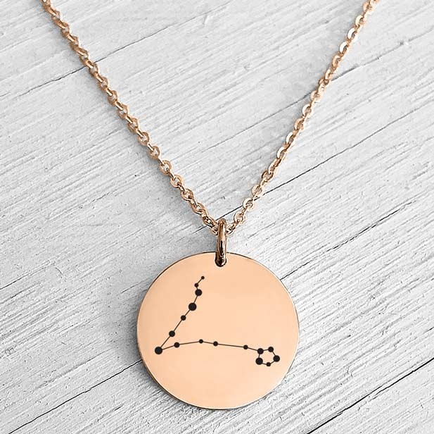 Rose gold shop constellation necklace