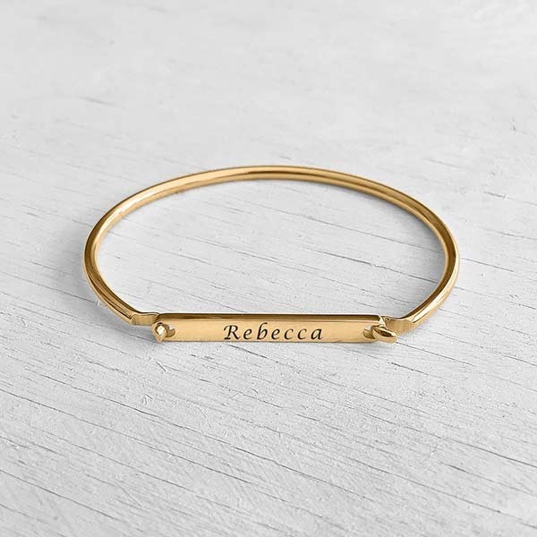 Bracelet gold name top