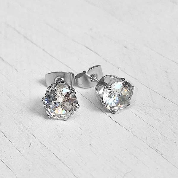 Cubic Zirconia Stud Earrings