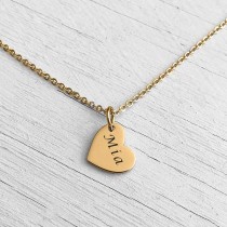 Heart Necklace Gold