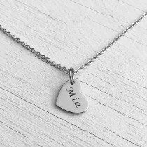 Heart Necklace Silver